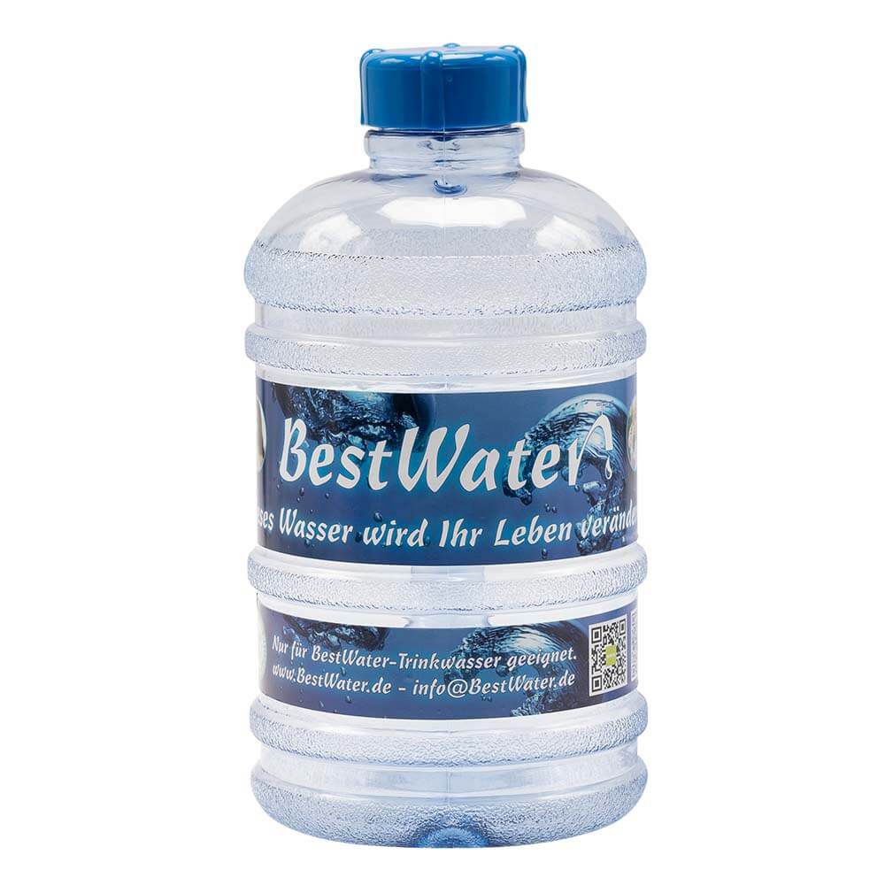 PETG Trinkflasche (Gr. 5) Clear-Look 2500 ml (hellblau)