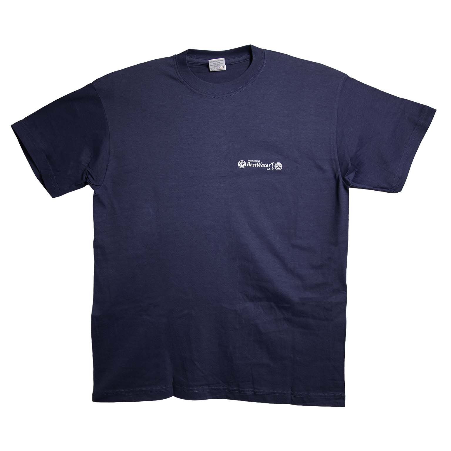 T-Shirt (L) dunkelblau mit BestWater Logo