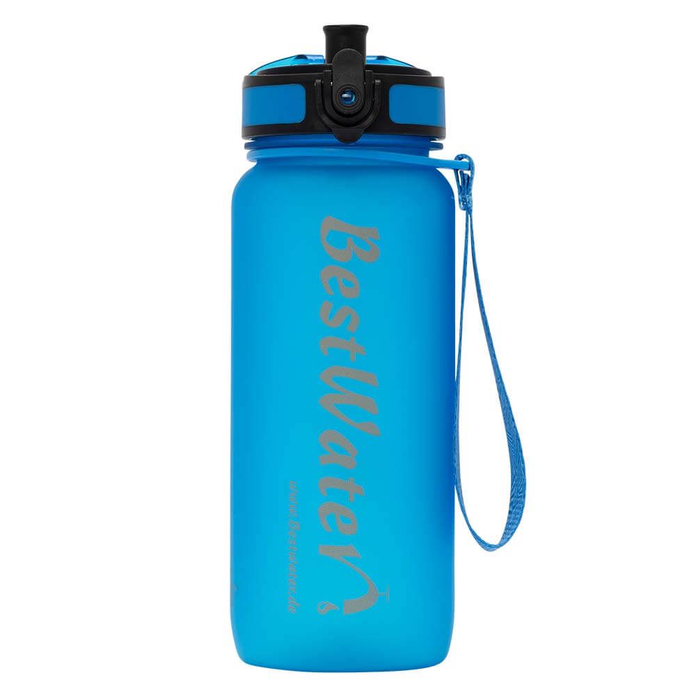 TRITAN Trinkflasche (Gr. L) Frosty-Look 650 ml (dunkelblau)