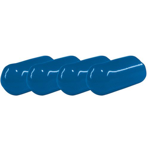 Verschlußkappen 3/8" (4 Stück) Silikon blau