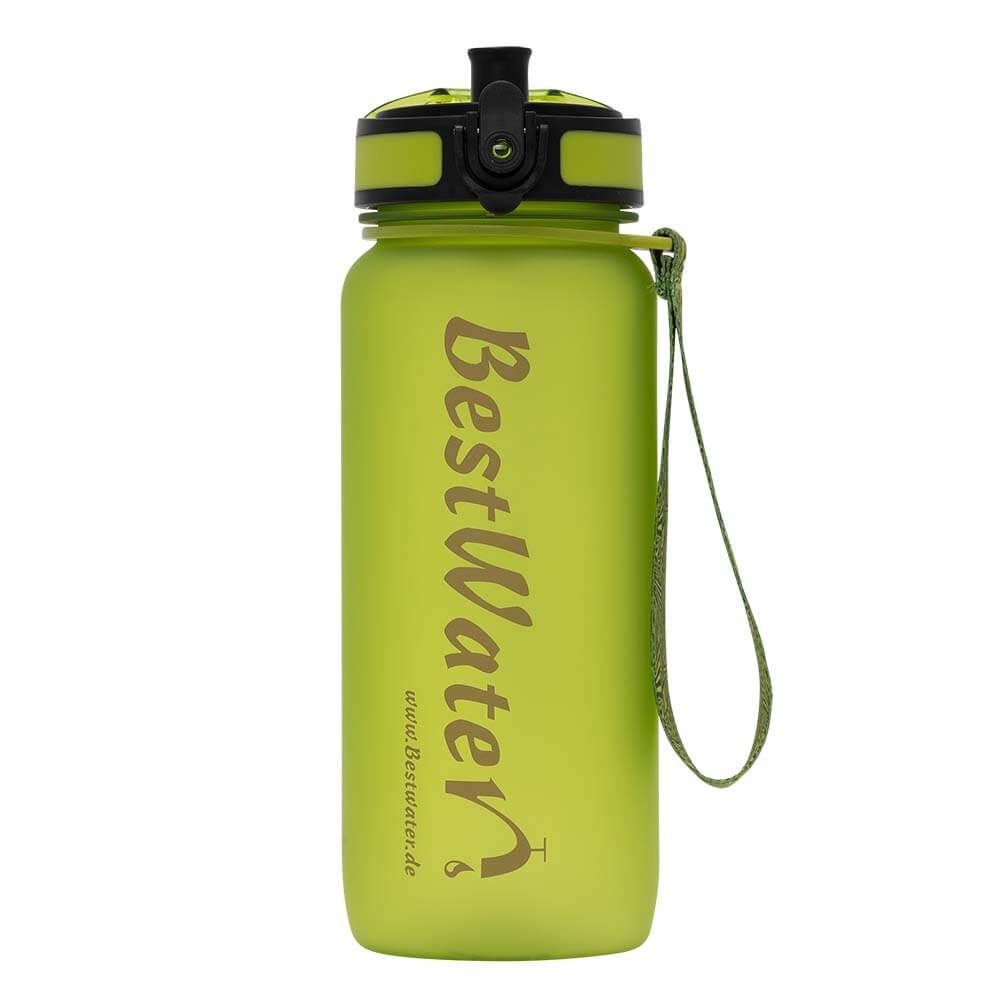 TRITAN Trinkflasche (Gr. L) Frosty-Look 650 ml (hellgrün)