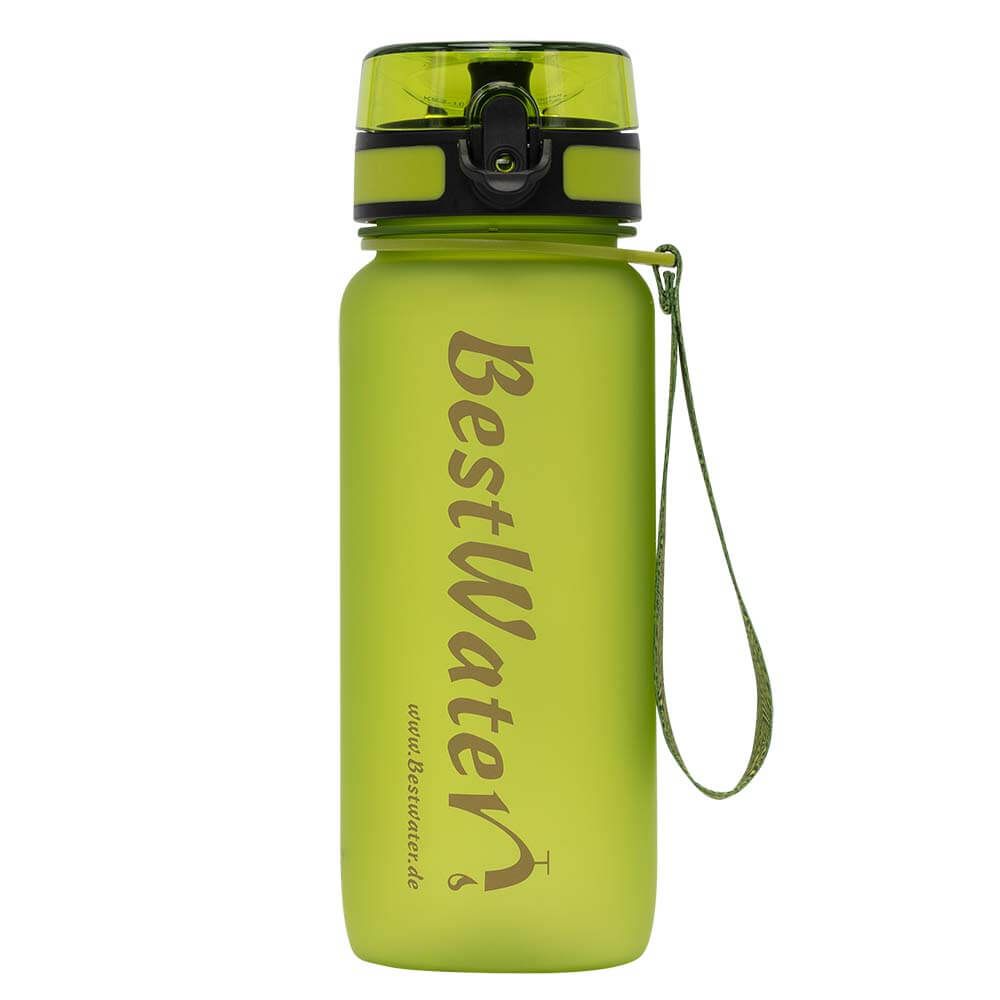 TRITAN Trinkflasche (Gr. L) Frosty-Look 650 ml (hellgrün)