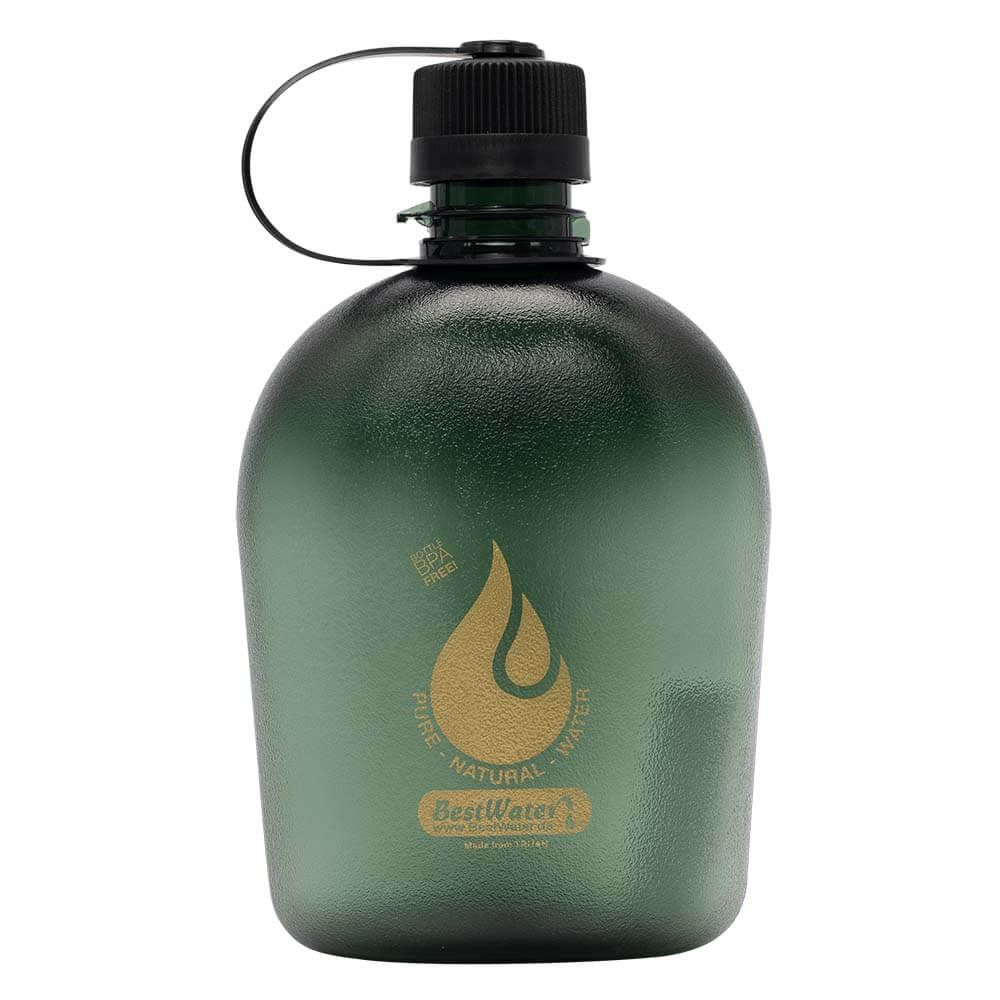 TRITAN Trinkflasche (Gr. 2) Military-Look 1000 ml (dunkelgrün)