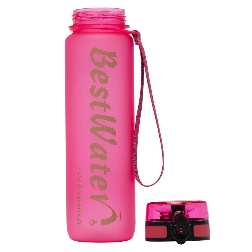 TRITAN Trinkflasche (Gr. L) Frosty-Look 1000 ml (pink)