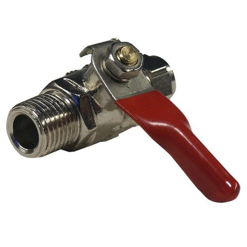 Absperrhahn 1/4" Quetschverbinder x 1/4" Außengewinde