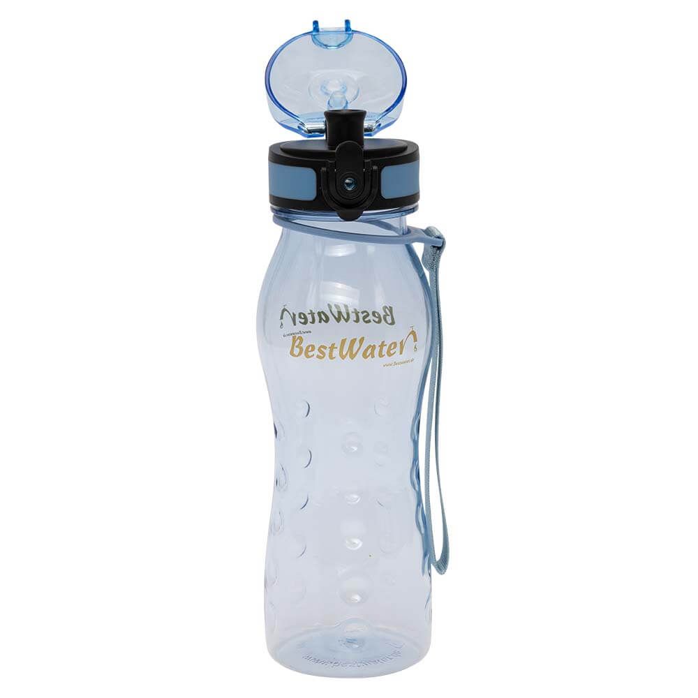 TRITAN Trinkflasche (Gr. M) Clear-Look 500 ml (hellblau)