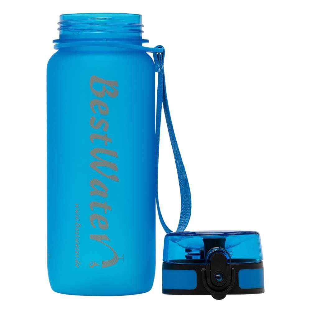 TRITAN Trinkflasche (Gr. L) Frosty-Look 650 ml (dunkelblau)