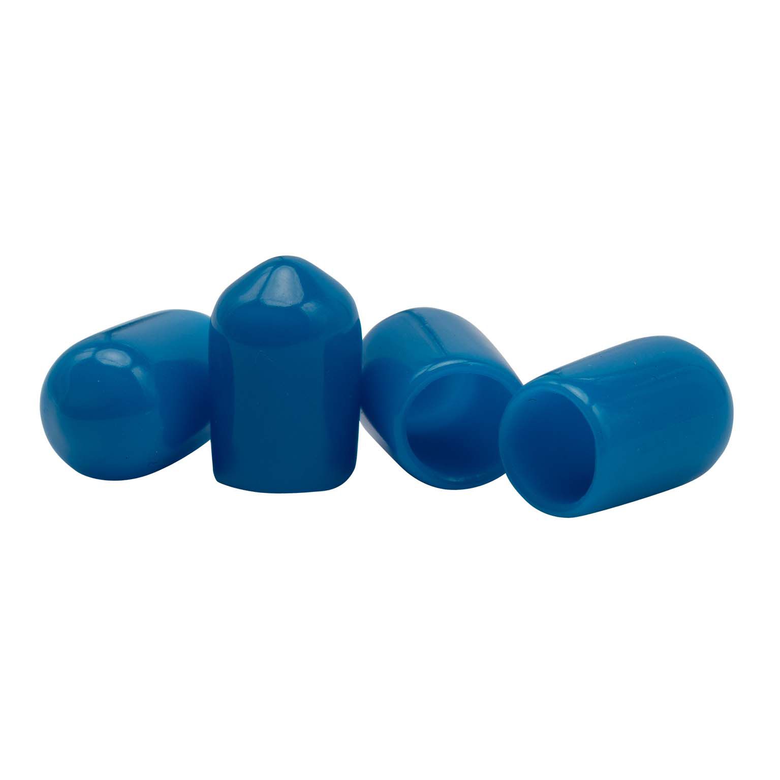 Verschlußkappen 1/4 (4 Stück) Silikon blau