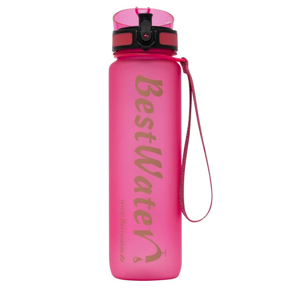 TRITAN Trinkflasche (Gr. L) Frosty-Look 1000 ml (pink)