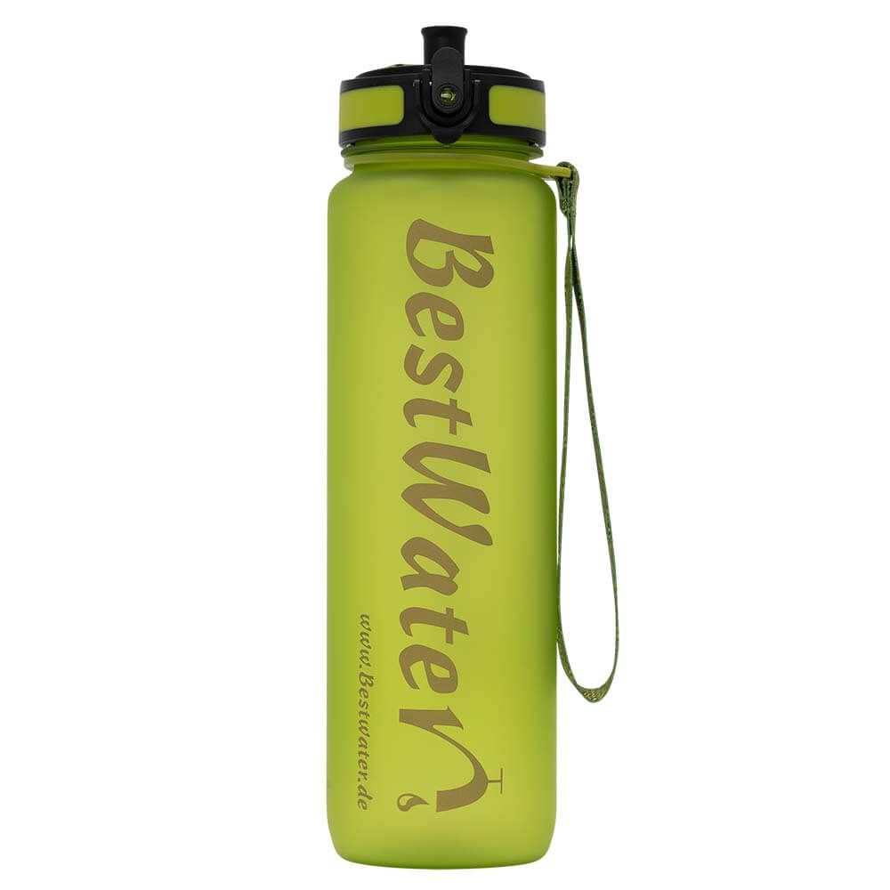TRITAN Trinkflasche (Gr. L) Frosty-Look 1000 ml (hellgrün)