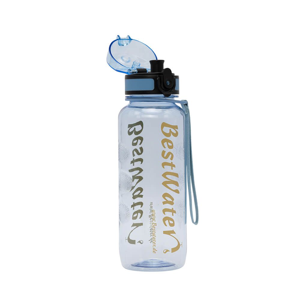 TRITAN Trinkflasche (Gr. M) Clear-Look 650 ml (hellblau)
