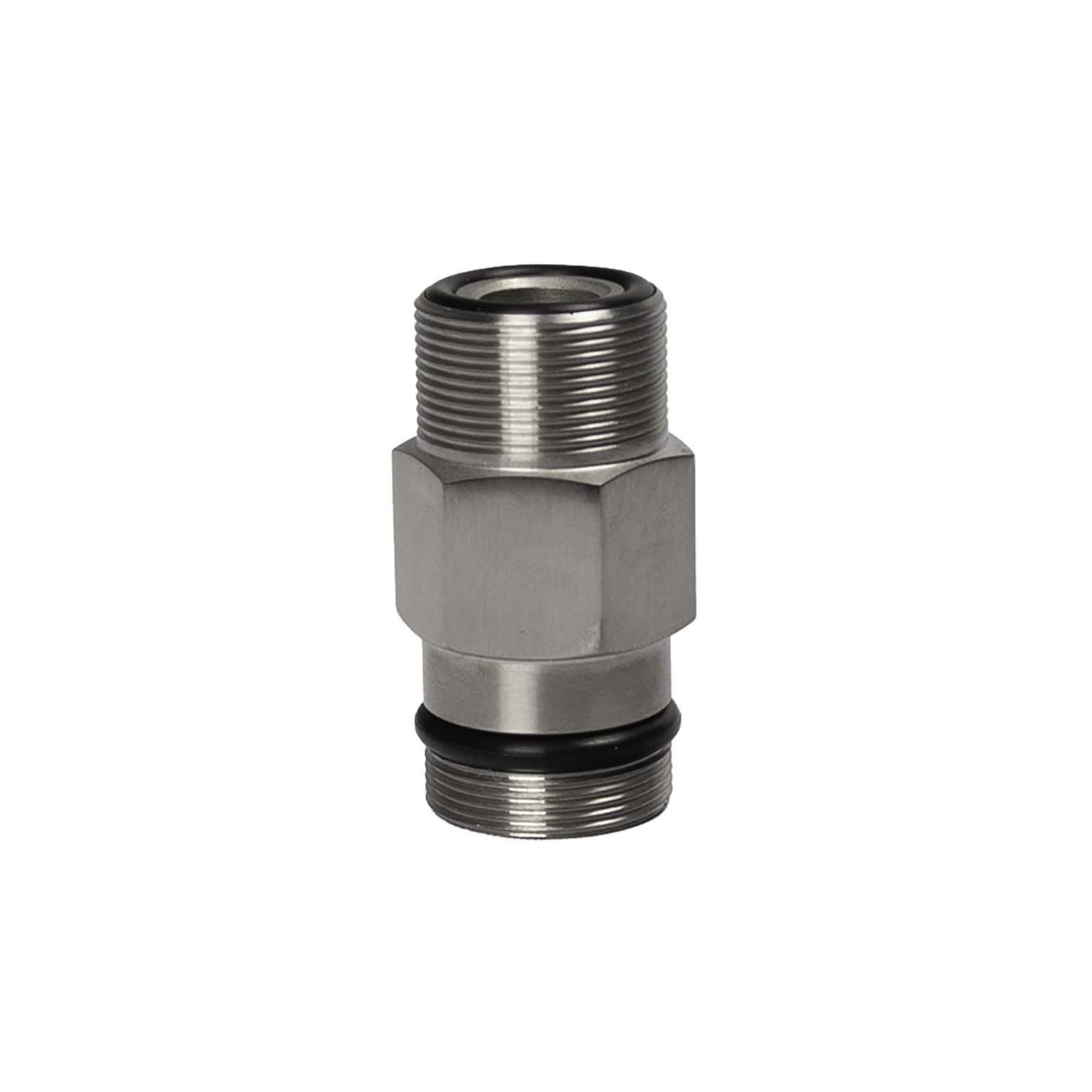 Anschlussadapter für den Drei-Wege-Entnahmehahn aus Edelstahl M22/M21,5