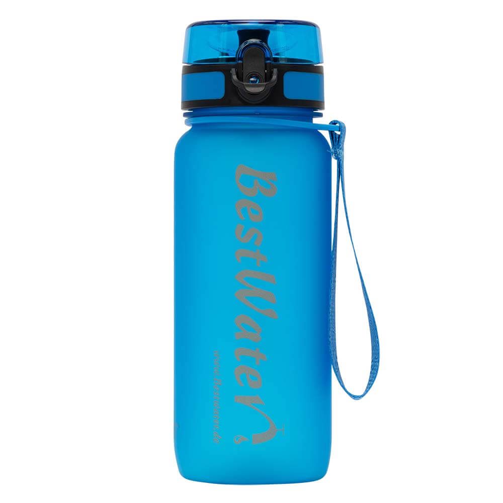 TRITAN Trinkflasche (Gr. L) Frosty-Look 650 ml (dunkelblau)