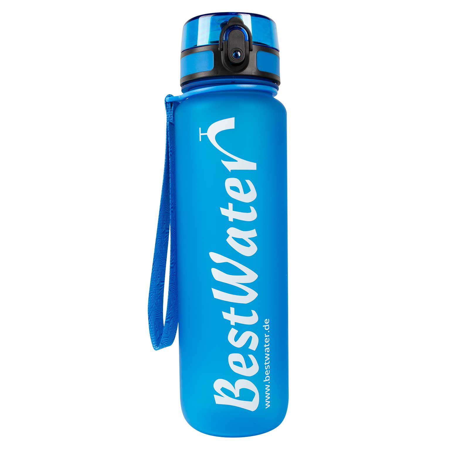 TRITAN Trinkflasche (Gr. L) Frosty-Look 1000 ml (dunkelblau)