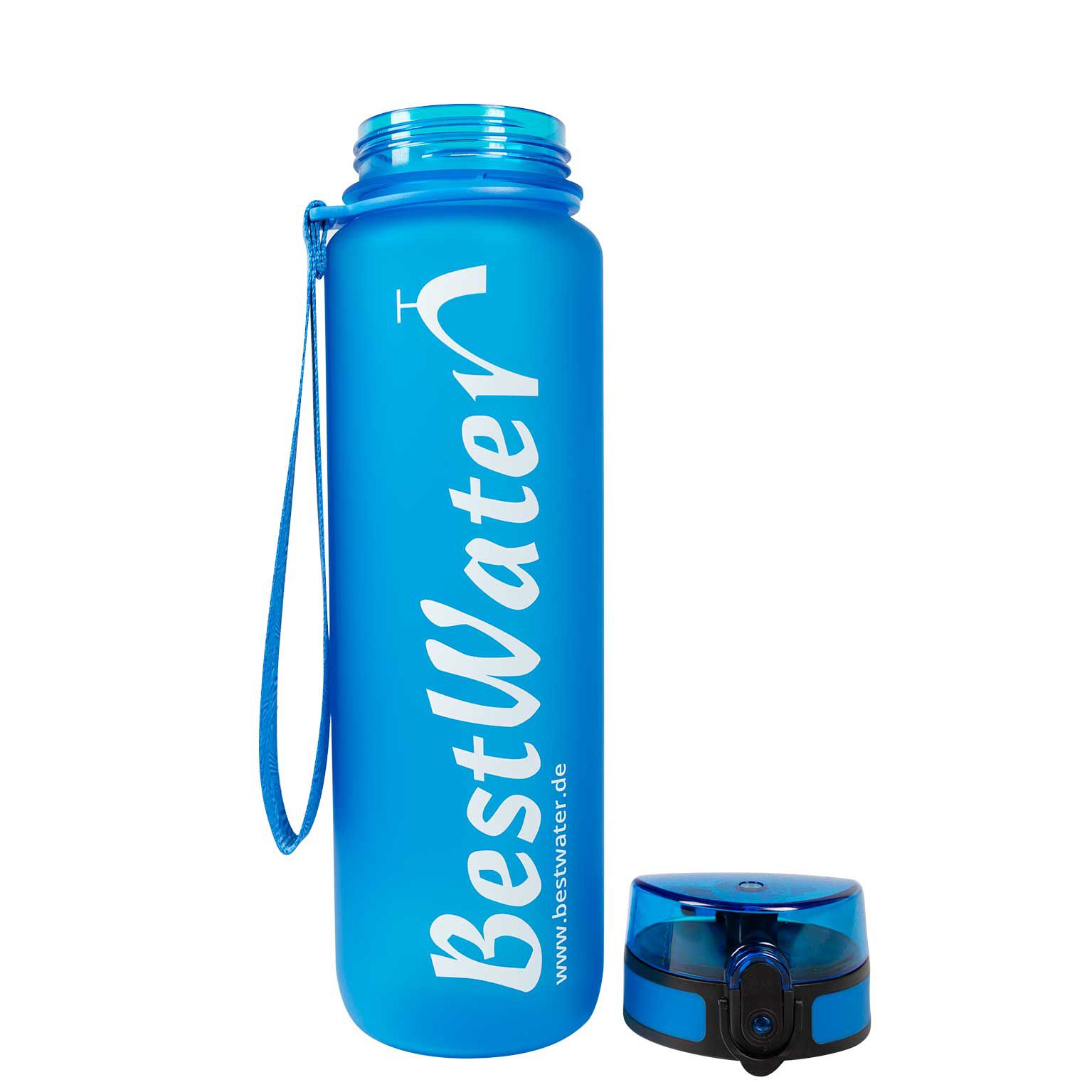 TRITAN Trinkflasche (Gr. L) Frosty-Look 1000 ml (dunkelblau)