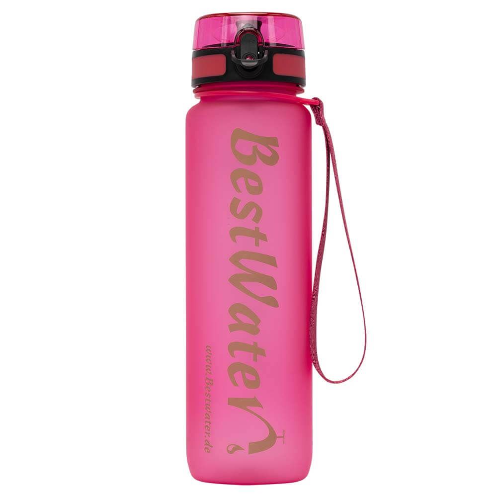 TRITAN Trinkflasche (Gr. L) Frosty-Look 1000 ml (pink)