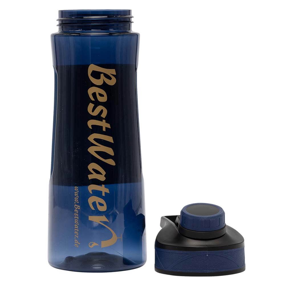 TRITAN Sport-Trinkflasche (Gr. L) Clear-Look 700 ml (dunkelblau)