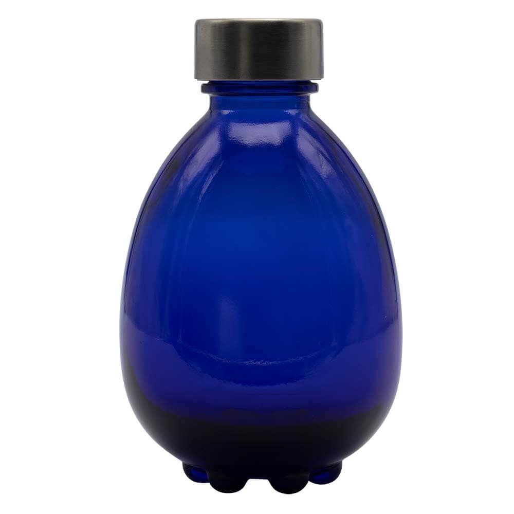Glasflasche (Egg of Life) 500 ml (kobaltblau)