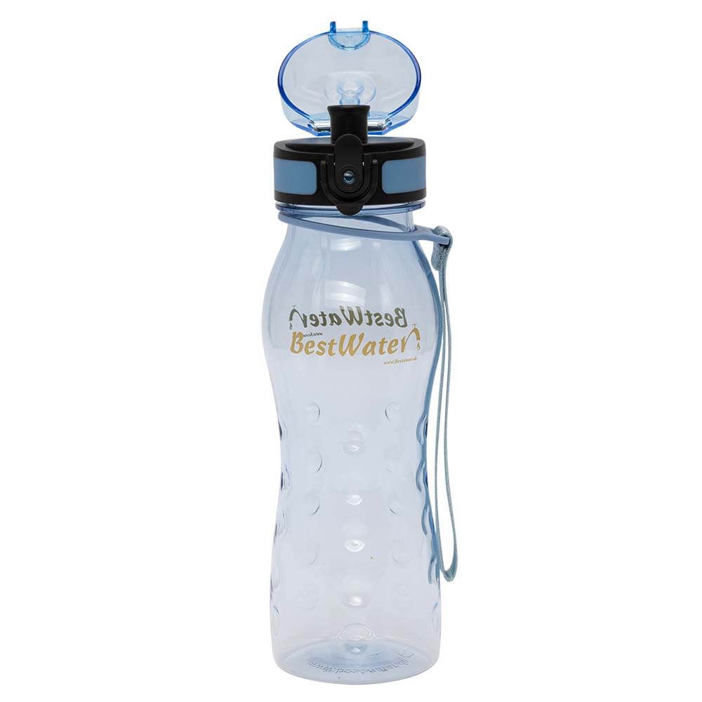 TRITAN Trinkflasche (Gr. M) Clear-Look 500 ml (hellblau)