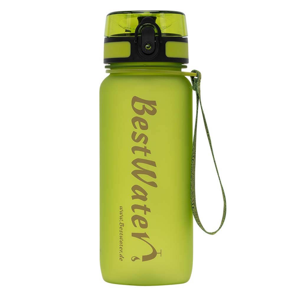 TRITAN Trinkflasche (Gr. L) Frosty-Look 650 ml (hellgrün)