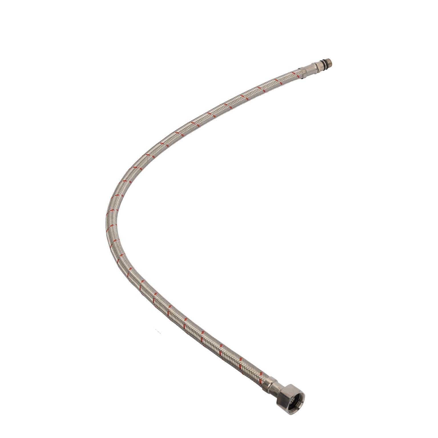 Flexschlauch / Panzerschlauch für Warmwasseranschluss 3/8"