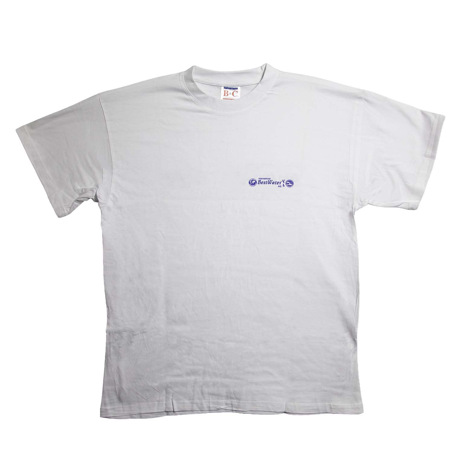 T-Shirt (M) weiß mit BestWater Logo