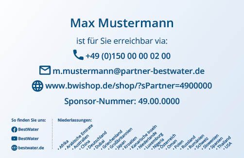Gutschein für Wasseruntersuchung 1.000 Stück
